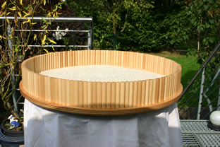 Der Sandtisch in seiner runden Grundform